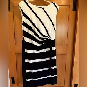 Ralph Lauren dress striped black and white